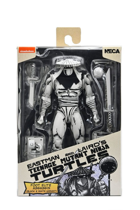 Teenage Mutant Ninja Turtles Action Figure Foot Assassin Black and White 18 cm 9