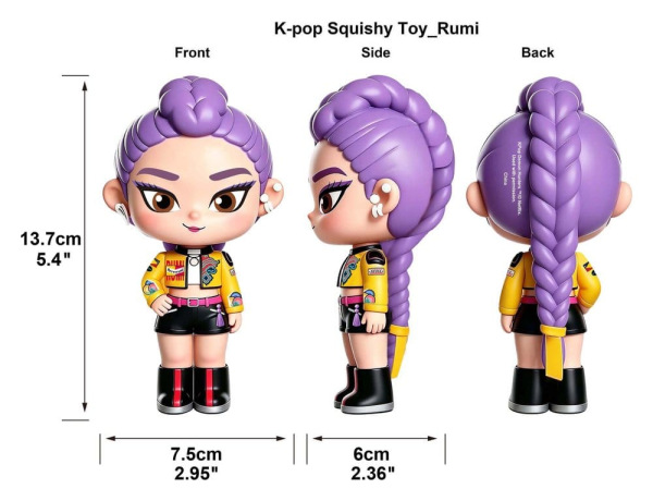 K-Pop Demon Hunters Squishy Figures Display (6) 5