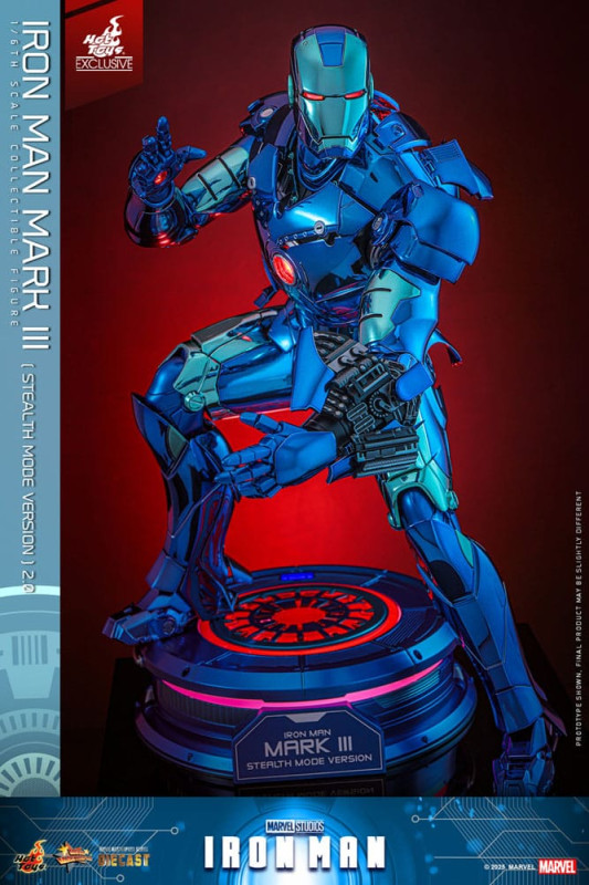 Iron Man Movie Masterpiece Diecast Action Figure 1/6 Iron Man Mark III (Stealth Mode Ver.) 2.0 Hot T 6