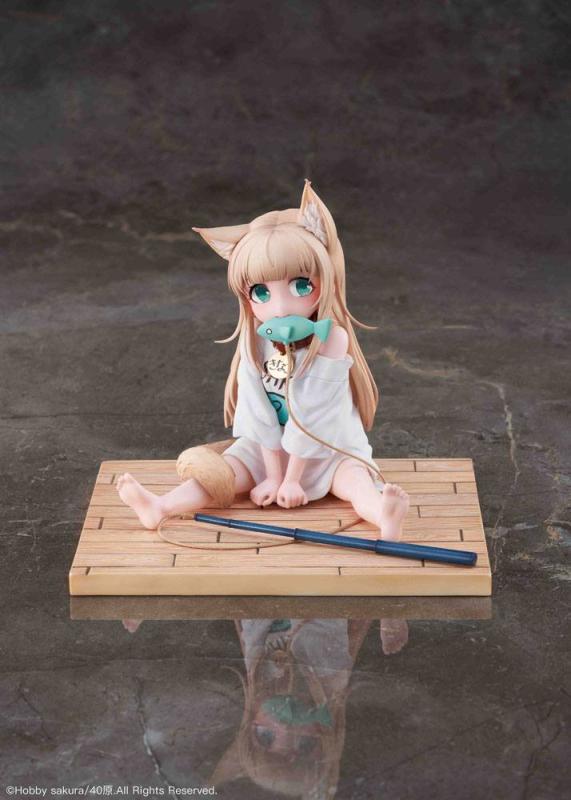 My Cat Is a Kawaii Girl PVC Statue 1/6 Kinako Sitting Fish Ver. 14 cm