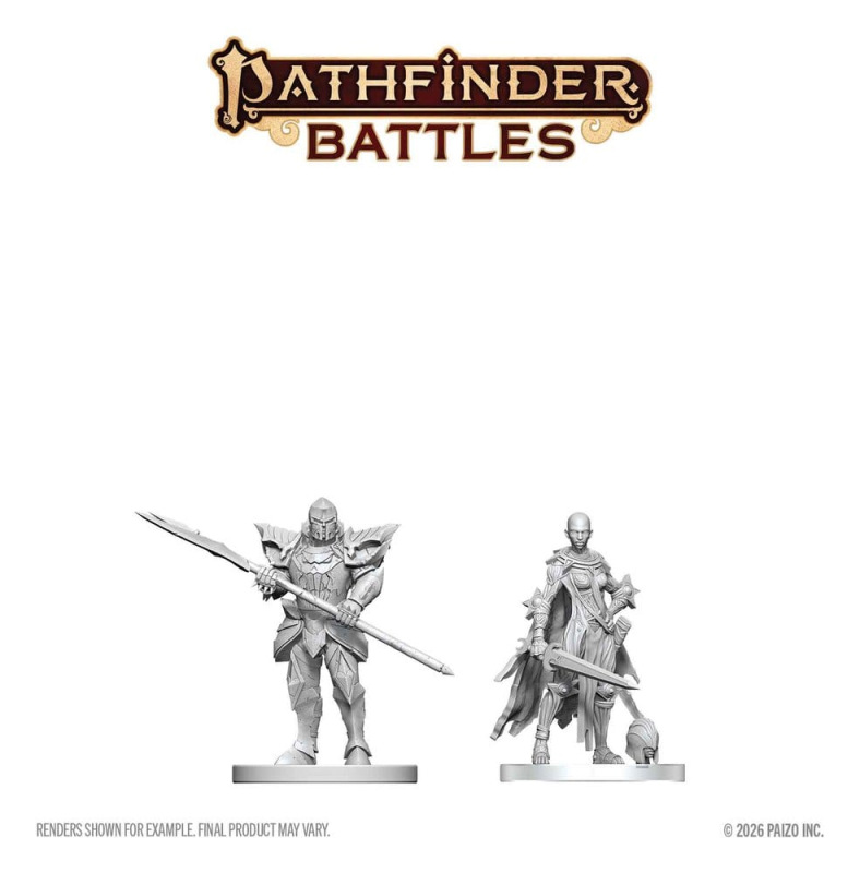 Pathfinder Battles Deep Cuts Unpainted Miniature Nail & Rack Hellknights 14 cm 1