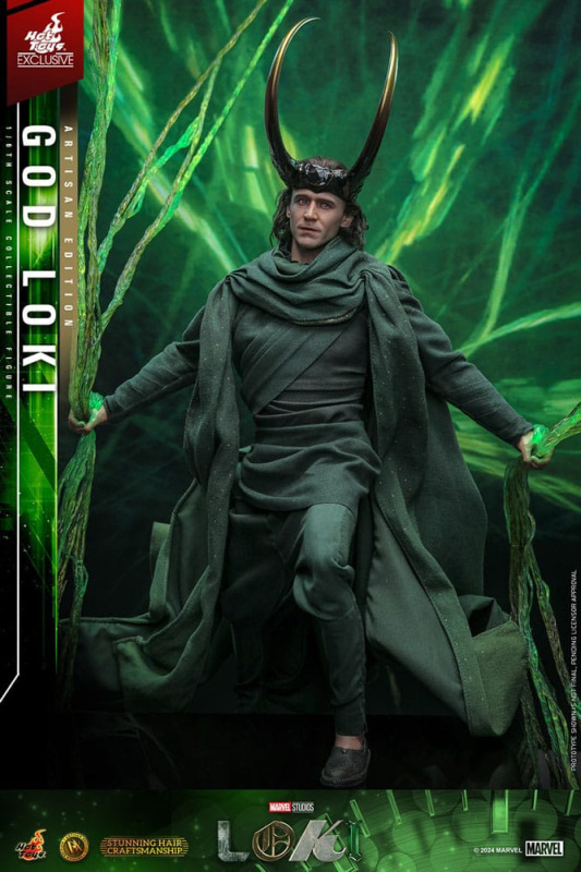 Loki DX Action Figure 1/6 God Loki Artisan Edition Hot Toys Exclusive 31 cm 11