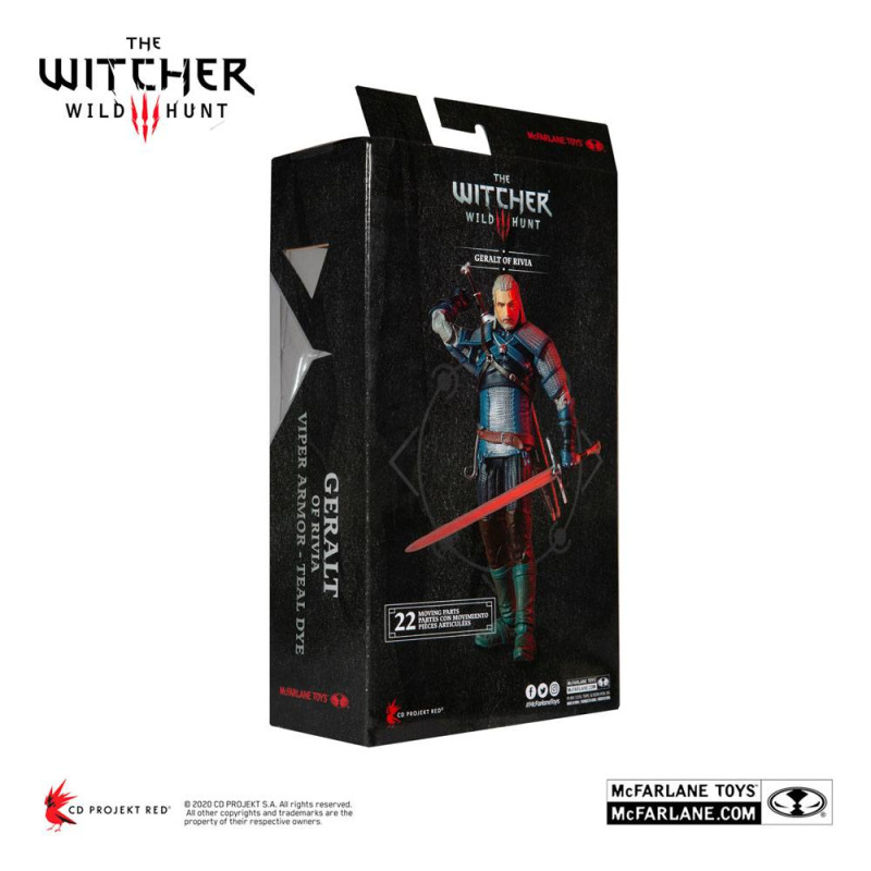 The Witcher Action Figure Geralt of Rivia (Viper Armor: Teal Dye) 18 cm 9