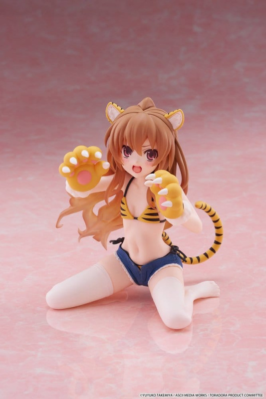 Toradora! Desktop Cute PVC Figure Taiga Aisaka (Tiger Costume Swimwear Ver.) 13 cm 7