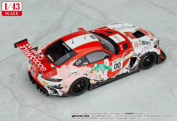 Hatsune Miku GT Project Vehicle 1/43 Good Smile Hatsune Miku AMG 2017 SPA24H Ver. 11 cm 2