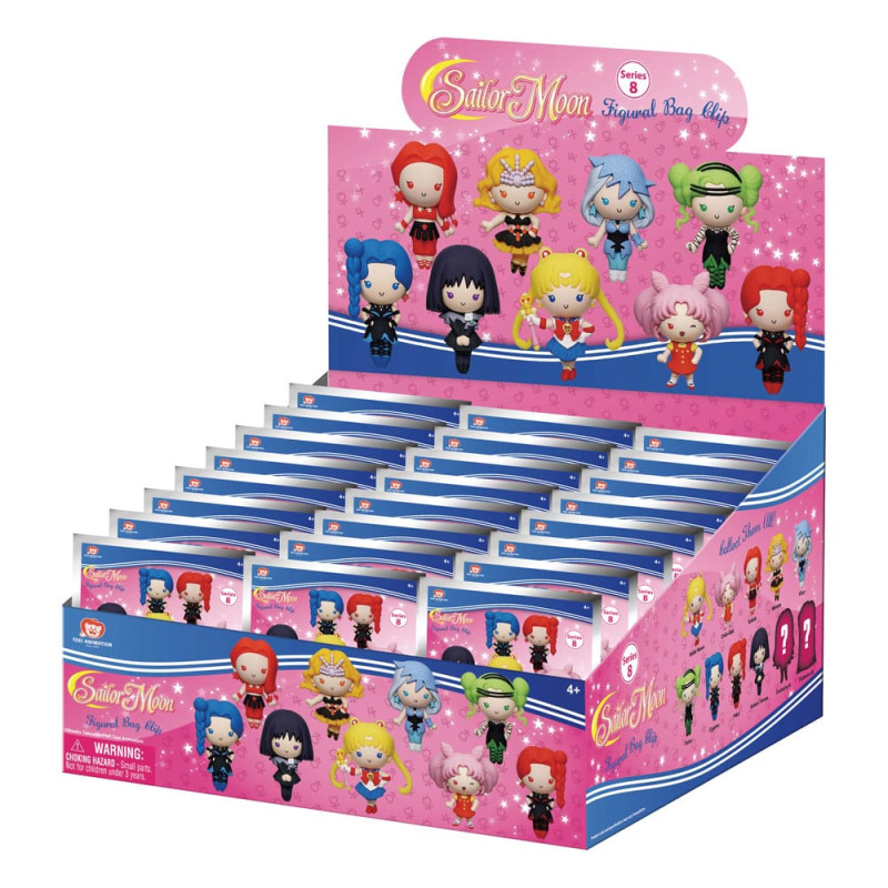 Sailor Moon 3D PVC Bag Clips Series 8 Display (24) 2
