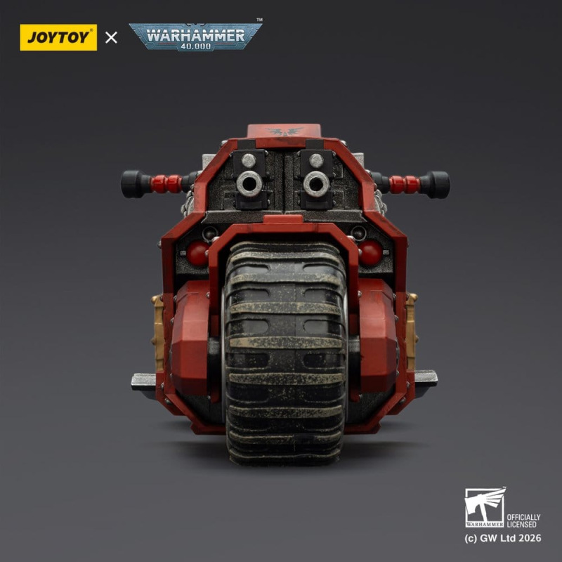 Warhammer 40,000 Raider-pattern Combat Bike Blood Angels with twin-linked bolt rifles 22 cm 1