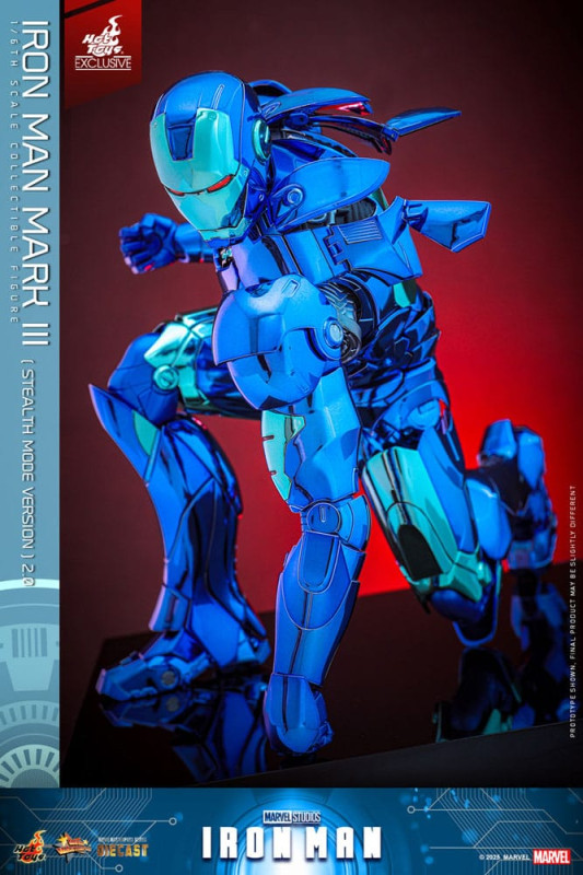 Iron Man Movie Masterpiece Diecast Action Figure 1/6 Iron Man Mark III (Stealth Mode Ver.) 2.0 Hot T 10