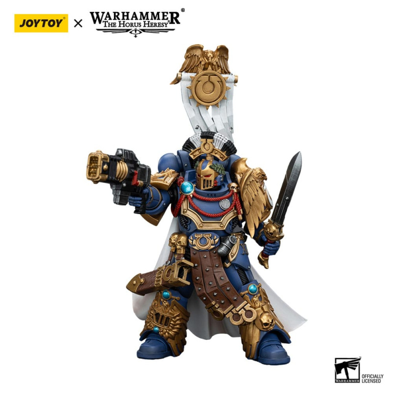 Warhammer The Horus Heresy Action Figure 1/18 Ultramarines Legion Praetor with Power Sword and Volki 13