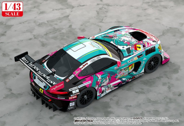 Hatsune Miku GT Project Vehicle 1/43 Good Smile Hatsune Miku AMG 2025 Season Opening Ver. 11 cm 2