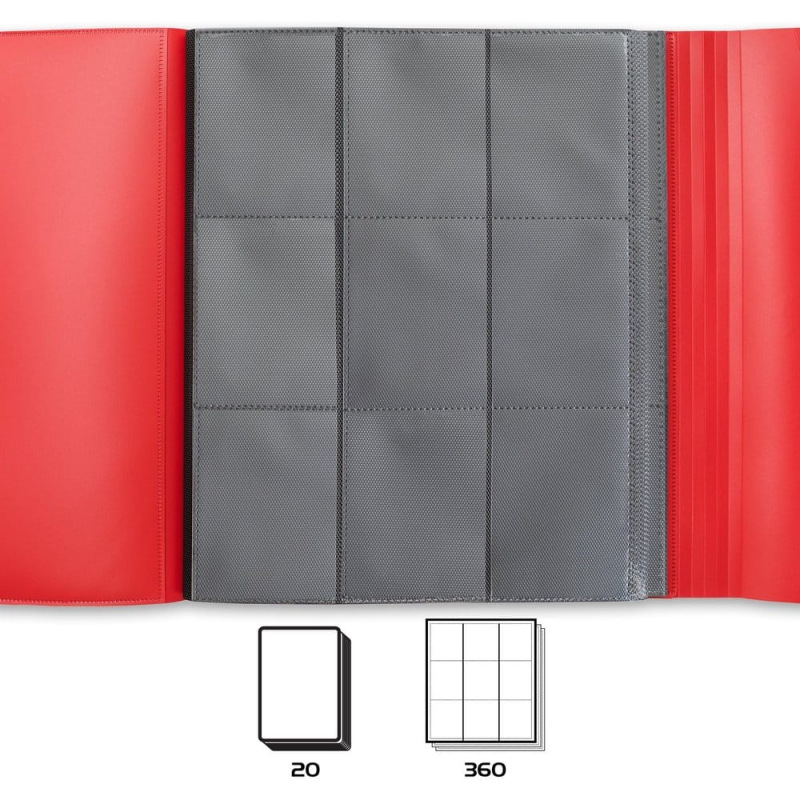Enhance Binder 9 Pocket Card Binder Red 30 x 25 x 3 cm 2