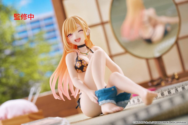 My Dress-Up Darling PVC Statue Desktop Cute Figure Marin Kitagawa Measured Swimsuit Ver. 13 cm 10