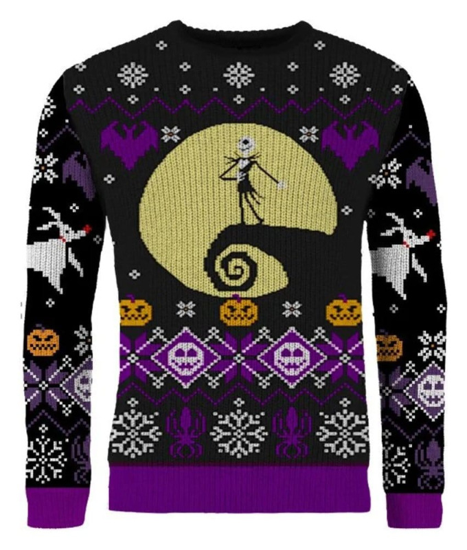 Nightmare Before Christmas Christmas Sweater 8-bit Size L 3