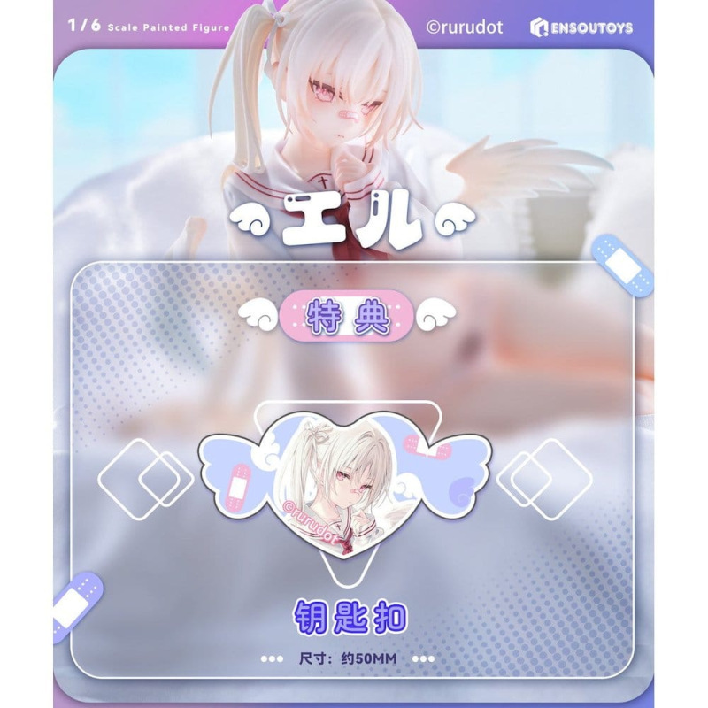 Original Character PVC Figure 1/6 Eru illustration by rurudo 13 cm 1