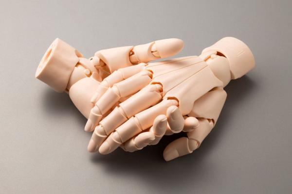 Takahiro Kagami PVC Artist Support Item Hand 1/1 Model/L Pale Orange 21 cm