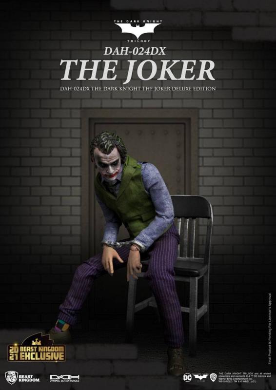 Batman The Dark Knight Dynamic 8ction Heroes Action Figure 1/9 The Joker Deluxe Version 21 cm