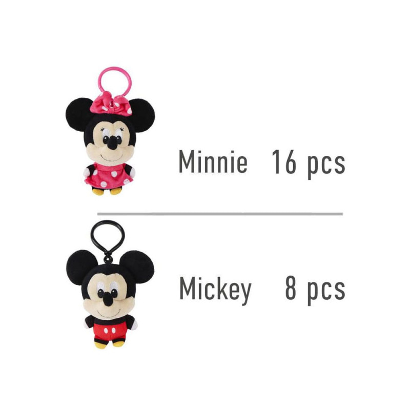 Disney Plush Keychains Minnie & Mickey 12 cm Assortment (24) 1