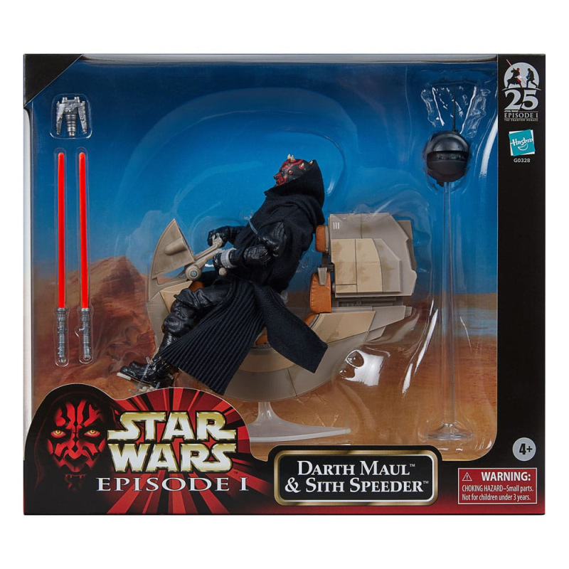 Star Wars Episode I Black Series Vehicle with Action Figure Darth Maul & Sith Speeder 25th Anniversa 13