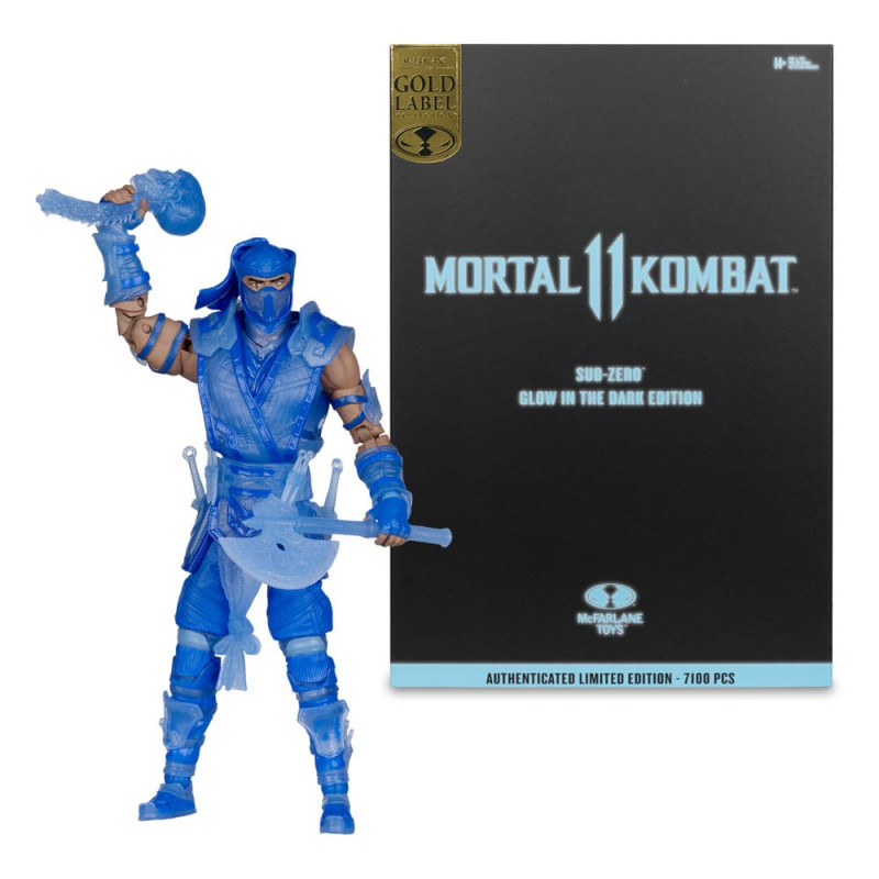 Mortal Kombat Action Figure Glow in the Dark Edition Sub-Zero (Gold Label) 18 cm 3