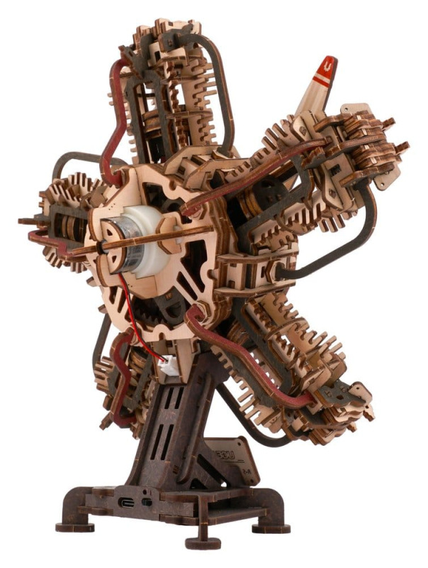 Ugears 3D Wooden Model Kit R-5 Aircraft Engine 25 cm 12