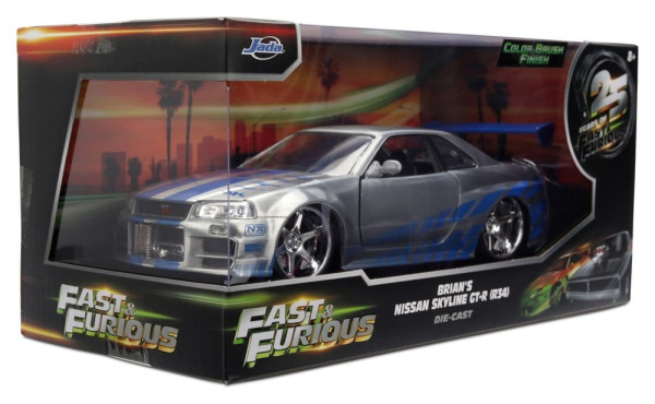 Fast & Furious Diecast Vehicle 1:24 Anniversary Nissan Skyline 19 cm 12