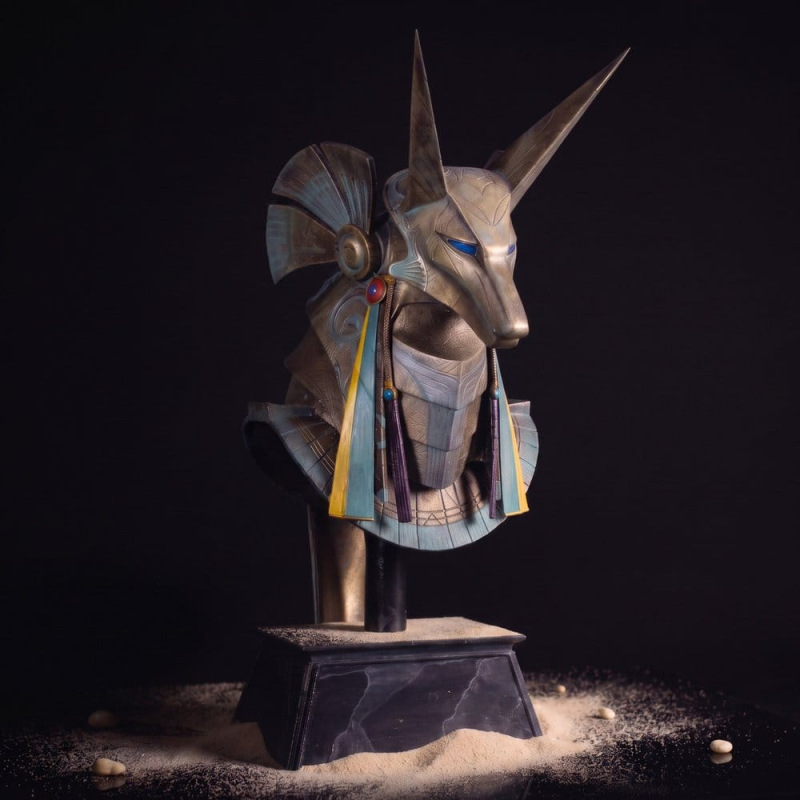 Stargate Desktop Replica Helmet Replica Jackal Guard Helmet Anubis 15 cm 1