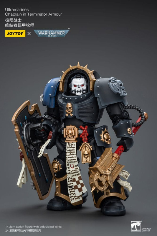 Warhammer 40k Action Figure 1/18 Ultramarines Chaplain in Terminator Armour 12 cm 3