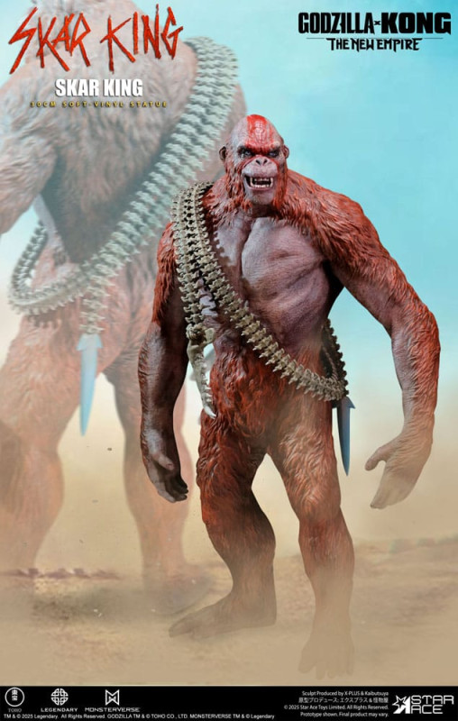 Godzilla vs. Kong: The New Empire Soft Vinyl Statue Skar King Unleash the Titan 30 cm 1