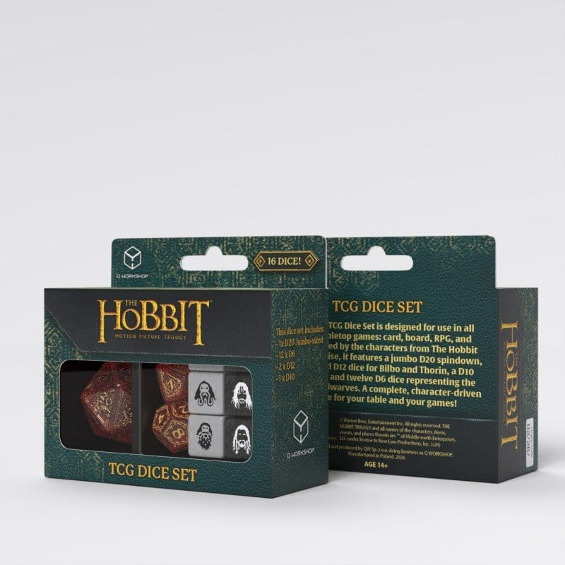 The Hobbit TCG Dice Set of 16 Ember Hearth 4