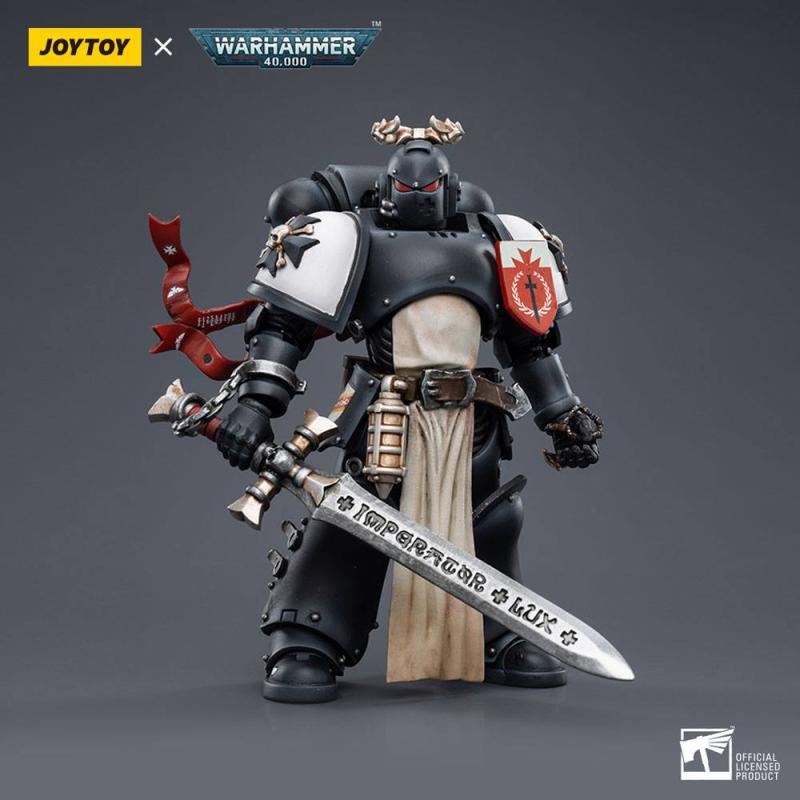 Warhammer 40k Action Figure 1/18 Black Templars The Emperors Champion Rolantus 12 cm