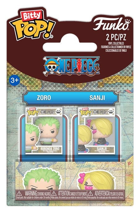 One Piece Bitty POP! Vinyl Figures 2-Pack Zoro & Sanji 2 cm