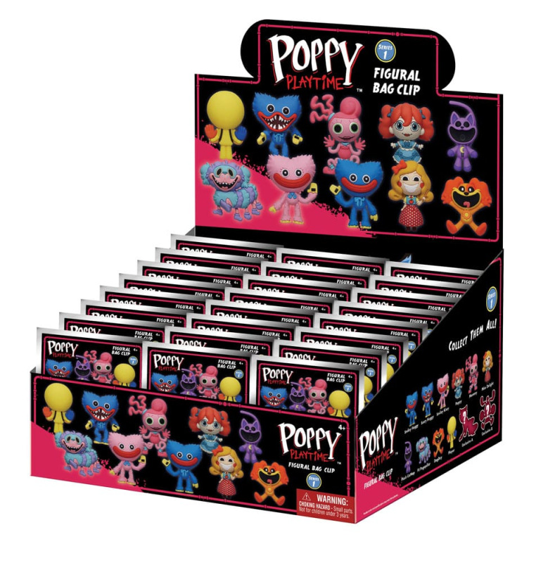Poppy Playtime PVC Bag Clips Series 1 Display (24) 2