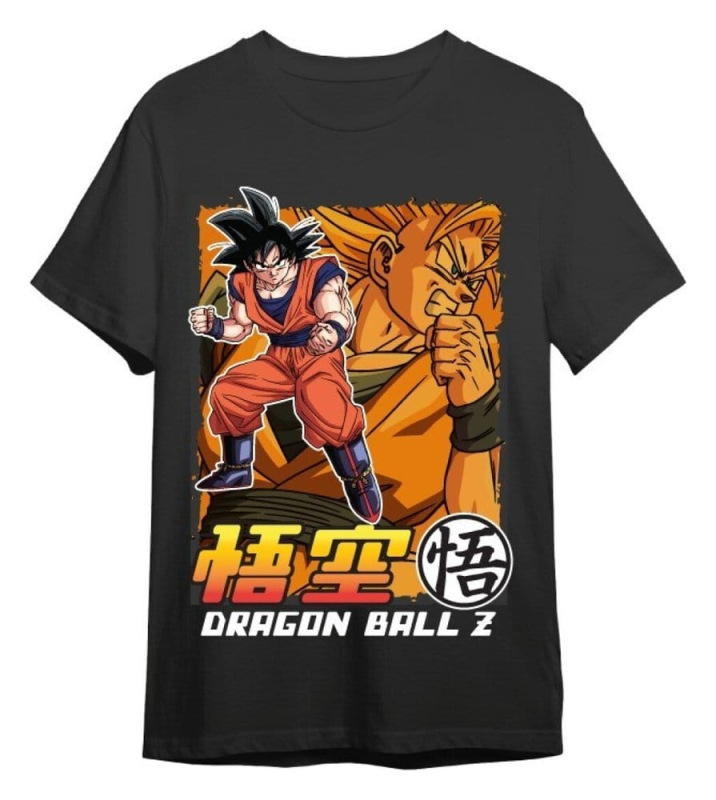 Dragon Ball Z T-Shirt Goku & Super Saiyan Black Size M 1