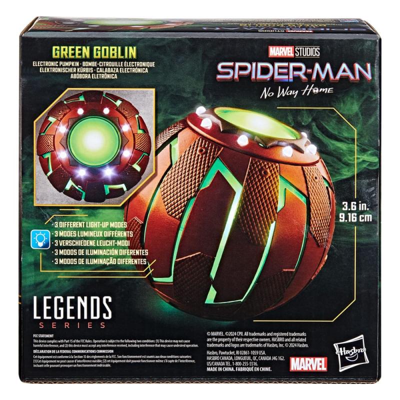 Spider-Man: No Way Home Marvel Legends Roleplay Replica Green Goblin Electronic Pumpkin 9 cm