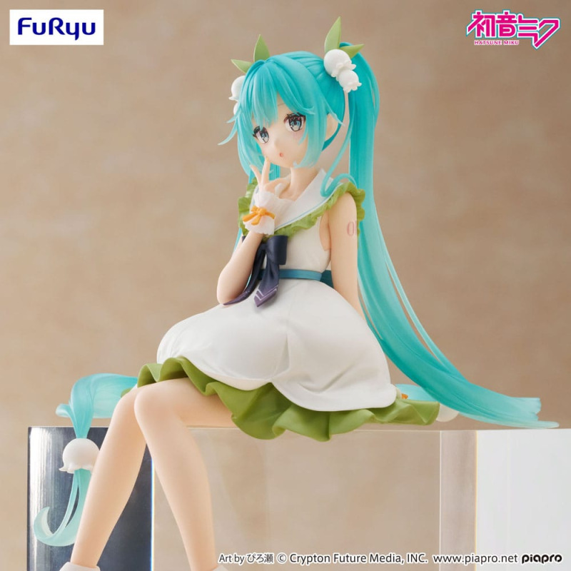 Hatsune Miku Noodle Stopper PVC Statue Flower Fairy Lily of the Valley 14 cm 9