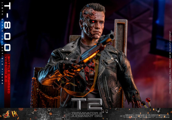Terminator 2 Movie Masterpiece Action Figure 1/6 T-800 Battle Damaged Version 2.0 32 cm 8