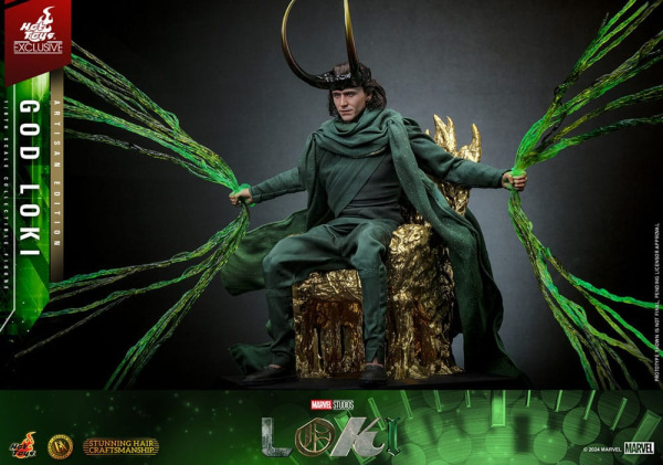 Loki DX Action Figure 1/6 God Loki Artisan Edition Hot Toys Exclusive 31 cm 13