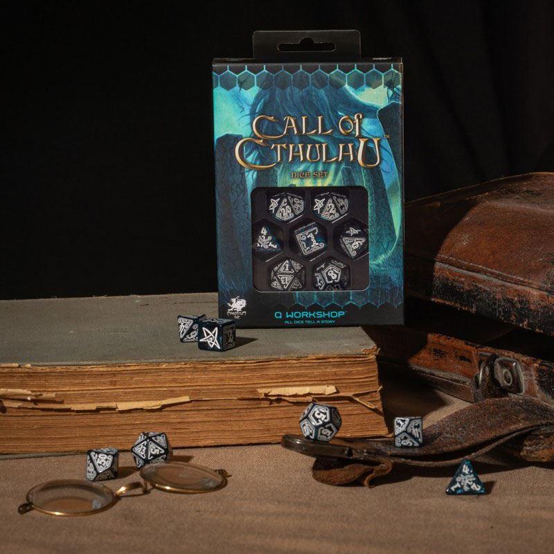 Call of Cthulhu Dice Set Abyssal & White (7)