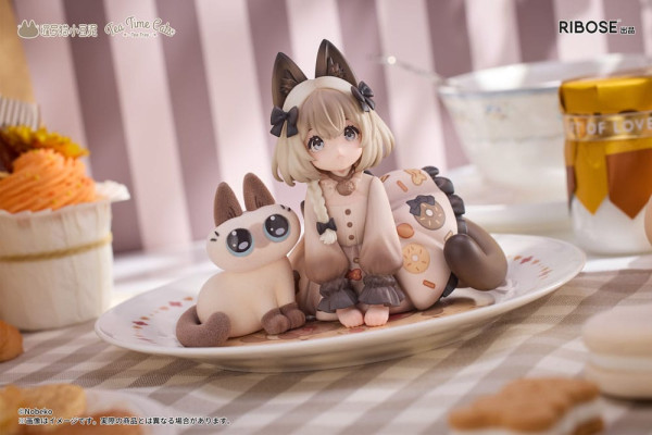 Decorated Life Collection PVC Statue Tea Time Cats x Siamese Cat Azuki-san Friendship Collaboration 4