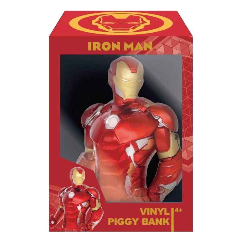 Avengers Figural Bank Deluxe Box Set Iron Man Bust