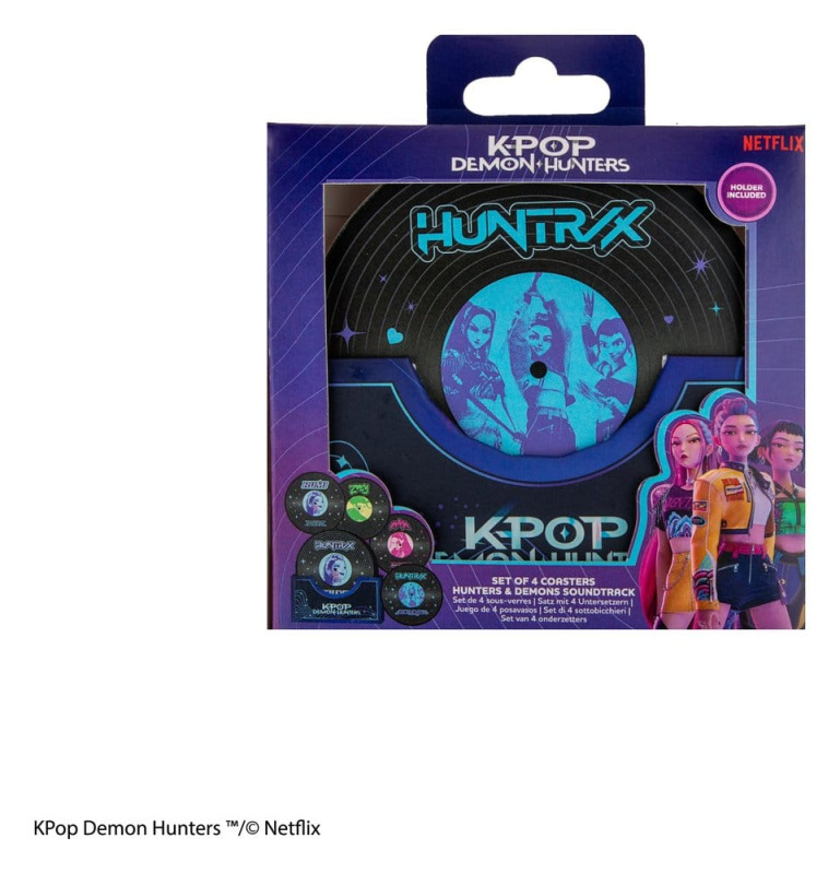 KPop Demon Hunters Set of 4 Coasters Hunters & Demons Soundtrack 2