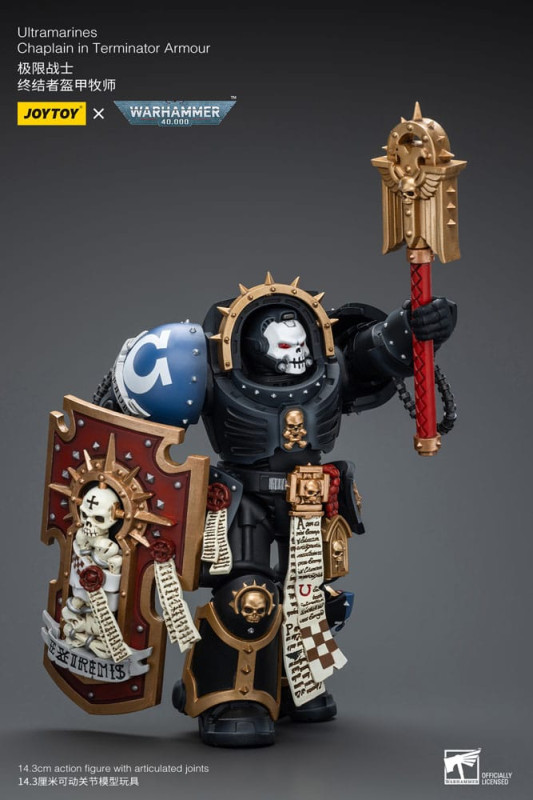 Warhammer 40k Action Figure 1/18 Ultramarines Chaplain in Terminator Armour 12 cm 5