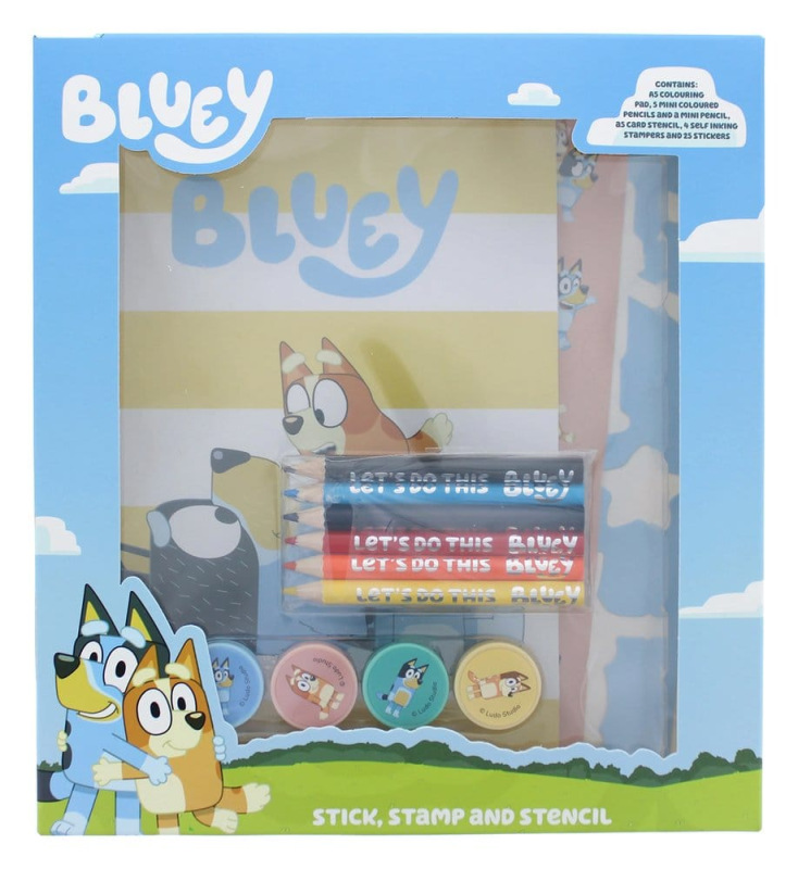 Bluey 14-Piece Creative Colouring Set 3