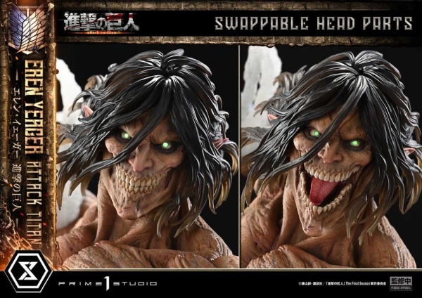 Attack on Titan (TV animation) Ultimate Diorama Masterline Statue Eren Yeager Attack Titan 81 cm 7