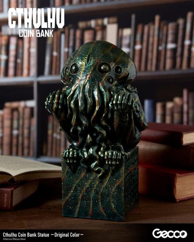 H.P. Lovecraft Cthulhu Mythos Coin Bank Statue Cthulhu (Original Color) 24 cm