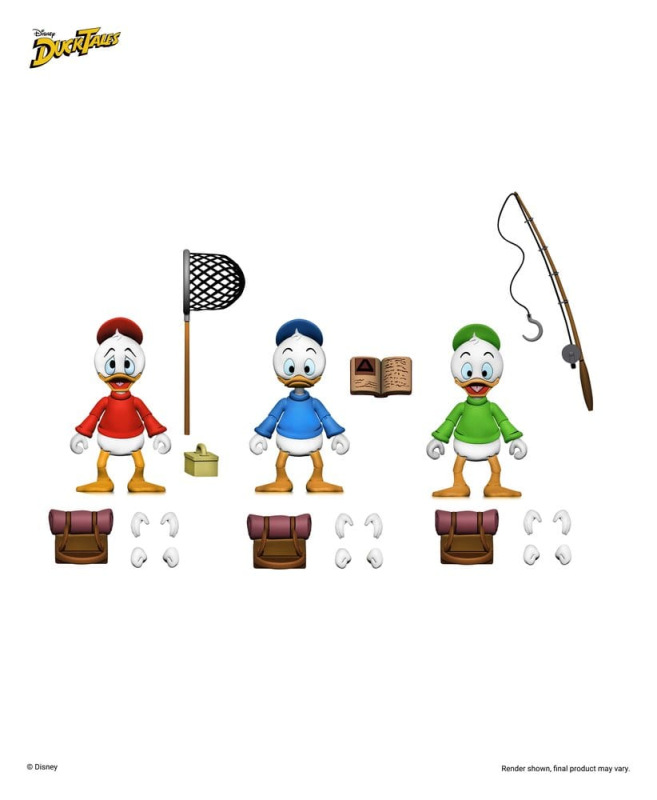 DuckTales Ultimate Action Figures 3-Pack Huey, Dewey, and Louie 18 cm 7