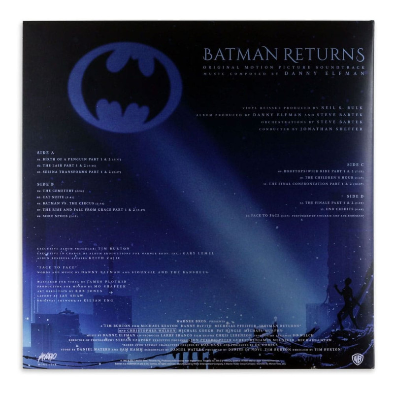 DC Comics Original Motion Picture Soundtrack by Danny Elfman Batman Returns Vinyl 2xLP 1