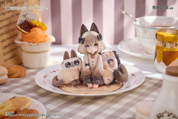 Decorated Life Collection PVC Statue Tea Time Cats x Siamese Cat Azuki-san Friendship Collaboration 2