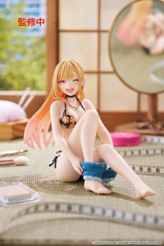 My Dress-Up Darling PVC Statue Desktop Cute Figure Marin Kitagawa Measured Swimsuit Ver. 13 cm 9
