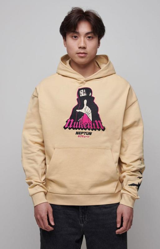Naruto Shippuden Hooded Sweater Graphic Beige